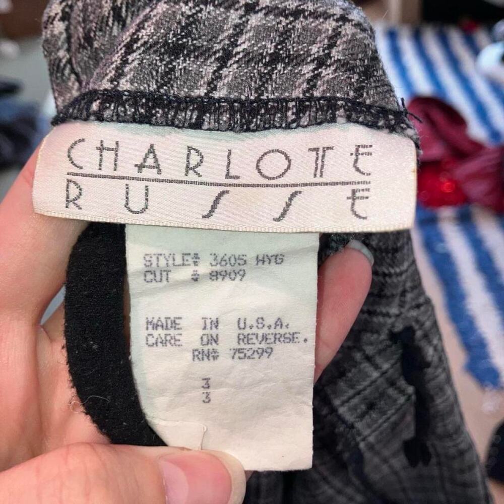 Vintage 90s y2k plaid belted charlotte russe mini skirt - Picture 7 of 7